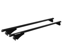 Alu Dachträger Tiger schwarz Relingträger 120 cm 75 kg für aufliegende Dachreling