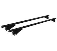 Alu Dachträger Tiger schwarz Relingträger 120 cm 75 kg für aufliegende Dachreling
