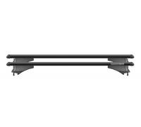 Alu Dachträger Tiger schwarz Relingträger 120 cm 75 kg für aufliegende Dachreling