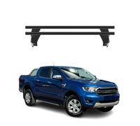 Menabo Dachträger für Ford Ranger T6 2011-2022 DoubleCab 50kg Alu Schwarz 2x
