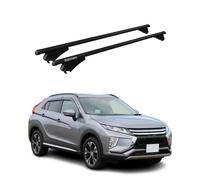 Menabo Dachträger kompatibel mit Mitsubishi Eclipse Cross 2018-2024 TÜV Aluminium Schwarz