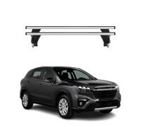Menabo Dachträger für Suzuki SX4 S-Cross mk2 2016-2021 FL 50kg Alu Silber 2x
