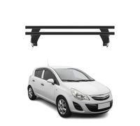 Menabo Dachträger Grundtäger für Opel Corsa D 2010-2014 FL 5tür 50kg Alu Schwarz