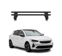Menabo Dachträger Grundtäger für Opel Corsa F 2019-2026 50kg Alu Schwarz 2 tlg