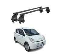 Menabo Dachträger Grundtäger für Suzuki Alto 2009-2014 50kg Stahl Schwarz 2 tlg