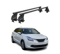 Menabo Dachträger Grundtäger für Suzuki Baleno 2015-2019 Pre-FL 50kg Schwarz 2x