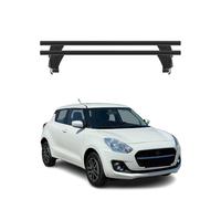 Menabo Dachträger Grundtäger für Suzuki Swift mk3 2017-2024 50kg Alu Schwarz 2x