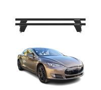 Menabo Dachträger Grundtäger für Tesla Model S 2013-2016 75kg Alu Schwarz 2 tlg