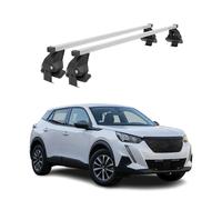 Menabo Dachträger Grundträger für Peugeot 2008 II 2019-2026 Stahl Grau 2tlg