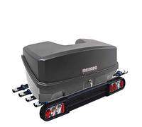MENABO Race 4 Fahrradträger für 4 Räder klappbar + Nekkar schwarz Transportbox Gepäckbox 330 Liter