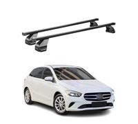Menabo Stahl Gepäckträger Dachträger für Mercedes B Klasse W247 2019-26 Schwarz