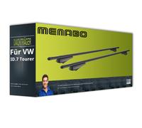Alu Dachträger Tiger schwarz Relingträger 120 cm 75 kg für aufliegende Dachreling