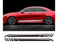 MenDaOLv Auto Karosserie Seitenstreifen Aufkleber für Mercedes Benz W205 W204 W203 W212 W124 W108 W126 W176 W211,Seitenschweller Grafik Aufkleber Türverkleidung Vinyl Dekoration.,Black