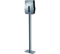 MENNEKES Standfuß V2A 18593 für 2 AMTRON Wallboxen | Montagesäule | wetterfest | Edelstahl | Höhe 1231 mm | silber