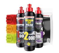Menzerna Auto Politur Set Heavy Cut Medium One Step Polish 3 in 1 Versiegelung
