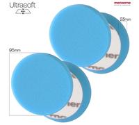 Menzerna Wax Foam Polierpad PREMIUM - 95 mm/3,5" - blau - 2 Stück