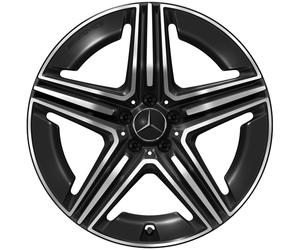 Mercedes-AMG 5-Doppelspeichen-Rad 20 Zoll Leichtmetallfelge GLC X254 schwarz glanzgedreht A25440106007X23