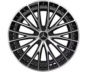Mercedes-AMG EQE V295 21 Zoll Leichtmetallfelge schwarz matt glanzgedreht Vorderachse A29540129007X36