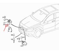 MERCEDES-BENZ A W176 Hupe rechts A0005409102 NEU ORIGINAL