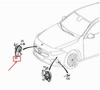 MERCEDES-BENZ A W177 Hupe rechts A2475407420 NEU ORIGINAL