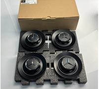 MERCEDES BENZ AMG ORIGINAL MATTSCHWARZ RADZIERBLENDE NABENDECKEL 4 STK