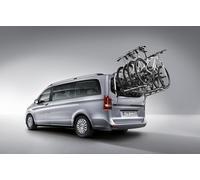 Mercedes- Benz Heckfahrradträger auf Heckklappe Aluminium/Stahl/Kunststoff, silberfarben/schwarz für Vito und V-Klasse BR447