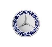 4x Original Mercedes Benz Radzierdeckel Lorbeerkranz blau Kappe Deckel Nabendeckel Radnabenabdeckung Wheel Cap Radnabendeckel Zierdeckel blau A1714000125 5337 Stern mit Lorbeerkranz HUB CAP E-Klasse C-Klasse CL CLS SLK ML GLK A-Klasse B-Klasse W204 W212 W210 W221 W220 C209 W207 W246 Durchmesser: 75mm