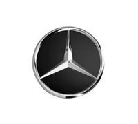 Mercedes Benz Radnabenabdeckung Nabenkappe 66,8 mm Stern erhaben schwarz