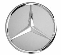Original Mercedes-Benz B 66470202 80mm Radnabenabdeckung mit Stern - Titansilber