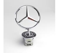 Original Mercedes Stern Motorhaube SCHWARZ 205 212 213 238 221 222 UMRÜSTUNG