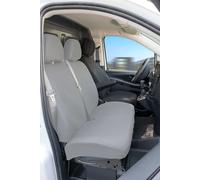 Walser Transporter Sitzbezüge Auto für Mercedes-Benz V-Klasse 447, 1 Einzelsitz vorne (Aussparung Armlehne rechts), Auto Sitzbezüge aus Stoff Sitzschoner Auto, Auto Sitzauflagen Set für Van