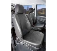 Mercedes-Benz Viano/Vito (W639) kompatibler Sitzbezug Kunstleder, passgenau für 2 Einzelsitze vorne, robuste Sitzbezüge Transporter/Van anthrazit
