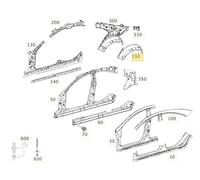 Mercedes CLS AMG C218 W218 Radhausschale vorne rechts ORIGINAL® A2186370476