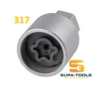 Mercedes Daimler Felgenschloss 311-320 Schlüssel Nuss, wheel key Supa-Tools