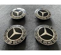 Mercedes Nabendeckel 75mm Nabenkappen Felgendeckel AMG Naben Deckel