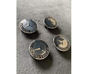 Mercedes Nabendeckel 75mm Nabenkappen Felgendeckel AMG Naben Deckel