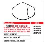 Mercedes OM642 V6 Einspritzdüse Rücklaufleitung Schlauch undicht A6420705532.