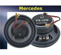 Mercedes W124 vorne Front Lautsprecher System 120mm & Adapterkabel