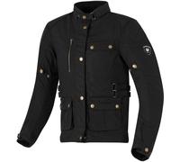 Merlin Harriet Damen Motorrad Wachsjacke, schwarz, Größe L