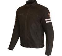 Merlin Hixon II D3O Motorrad Lederjacke, braun, Größe S für Männer