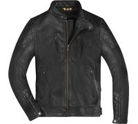 Merlin Wishaw D3O Motorrad Lederjacke, schwarz, Größe M