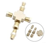 Messgerät-Adapter, Öldruck- und Temperatursensoradapter, Verteiler, 1/8-Zoll-27 NPT 1/4-Zoll-18 NPT, T-Fitting für Automobil-Ölmessgerät-Installation