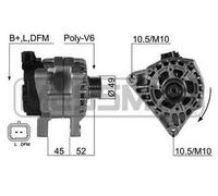 ERA Generator 14V 70A für MITSUBISHI PEUGEOT CITROËN 210396A