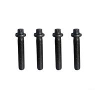 Metall Pleuelschraube Schwarz 077105425E WHT006219 Verschleißfest(4PCS) | M8x1x50 Gewinde, OE 077105425E, passgenau für Golf, Beetle, robuste Metalllegierung