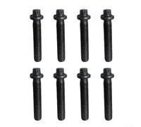 Metall Pleuelschraube Schwarz 077105425E WHT006219 Verschleißfest(8PCS) | M8x1x50 Gewinde, OE 077105425E, passgenau für Golf, Beetle, robuste Metalllegierung
