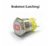 Metall Schalter Drucktaster Edelstahl Druckschalter knopf Beleuchtet 19mm 12V