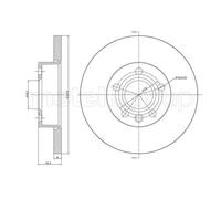 METELLI 2x Bremsscheibe Ø282mm vorne Voll für VW Transporter IV Bus 2.5 TDI