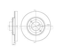 METELLI Bremsscheibe hinten rechts links voll 247,0mm für PEUGEOT CITROËN 23-0271