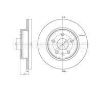 METELLI 2x Bremsscheibe hinten Ø268 mm für Opel Mokka/Mokka X J13 1.4 Astra J