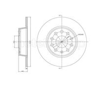 METELLI 2x Bremsscheibe hinten Ø272 mm Voll für VW Touran 1T1 1T2 2.0 TDI 16V